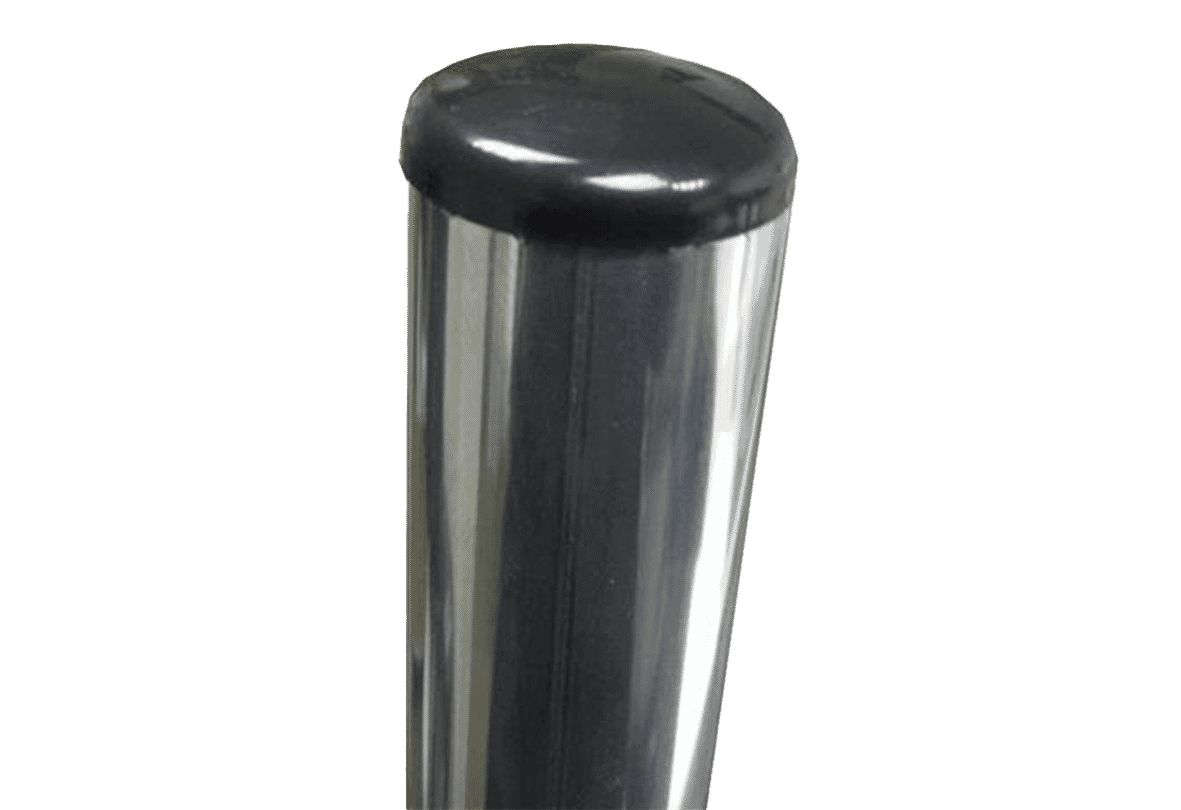 Aluminium J-pole light duty with wall bracket