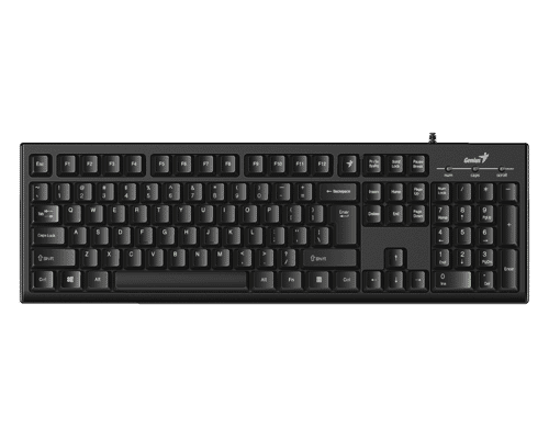 Genius KB-100 Wired USB Keyboard with Number Pad UK Layout