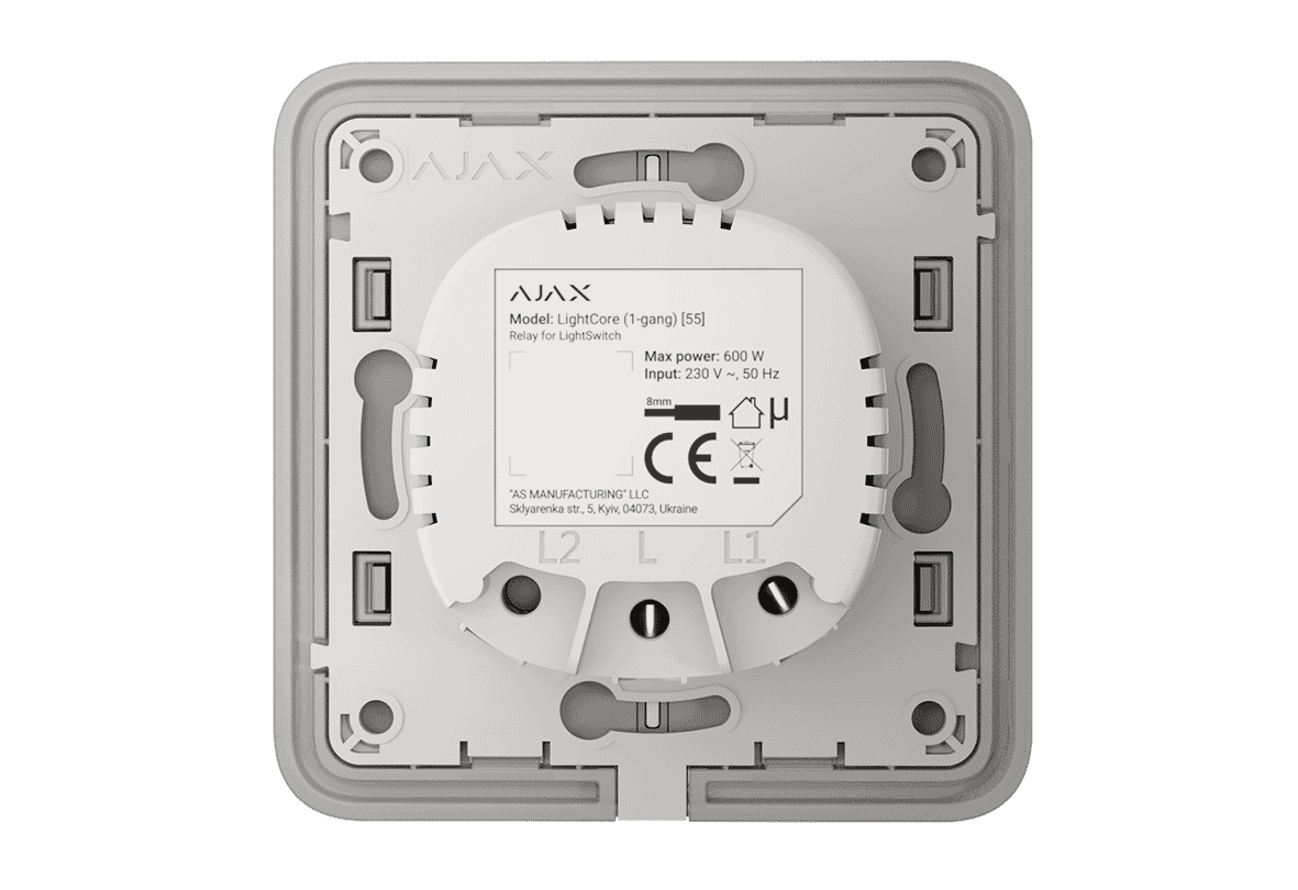 Ajax LightCore Relays For Smart Wi-Fi Light Switches
