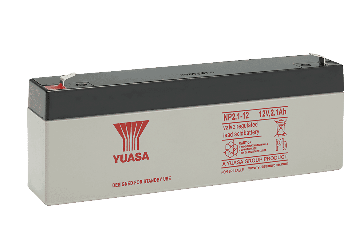 Yuasa NP2.112 12V 2.1Ah Sealed Lead Acid Rechargeable Battery