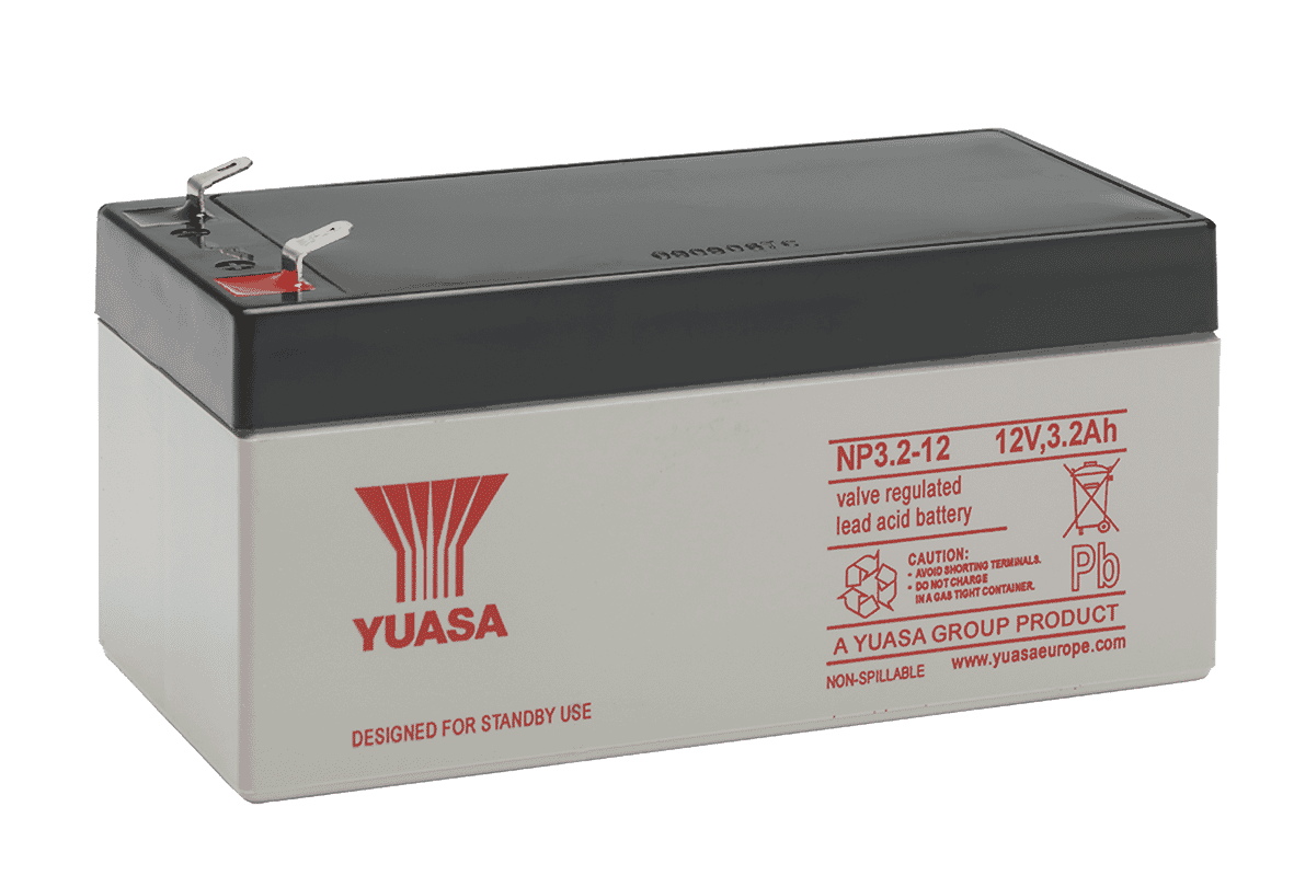 Yuasa NP3.2-12 12V 3.2Ah Sealed Lead Acid Rechargeable Battery