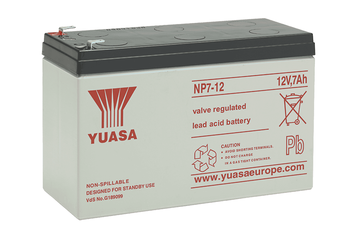 Yuasa NP712 12V 7Ah Sealed Lead Acid Rechargeable Battery