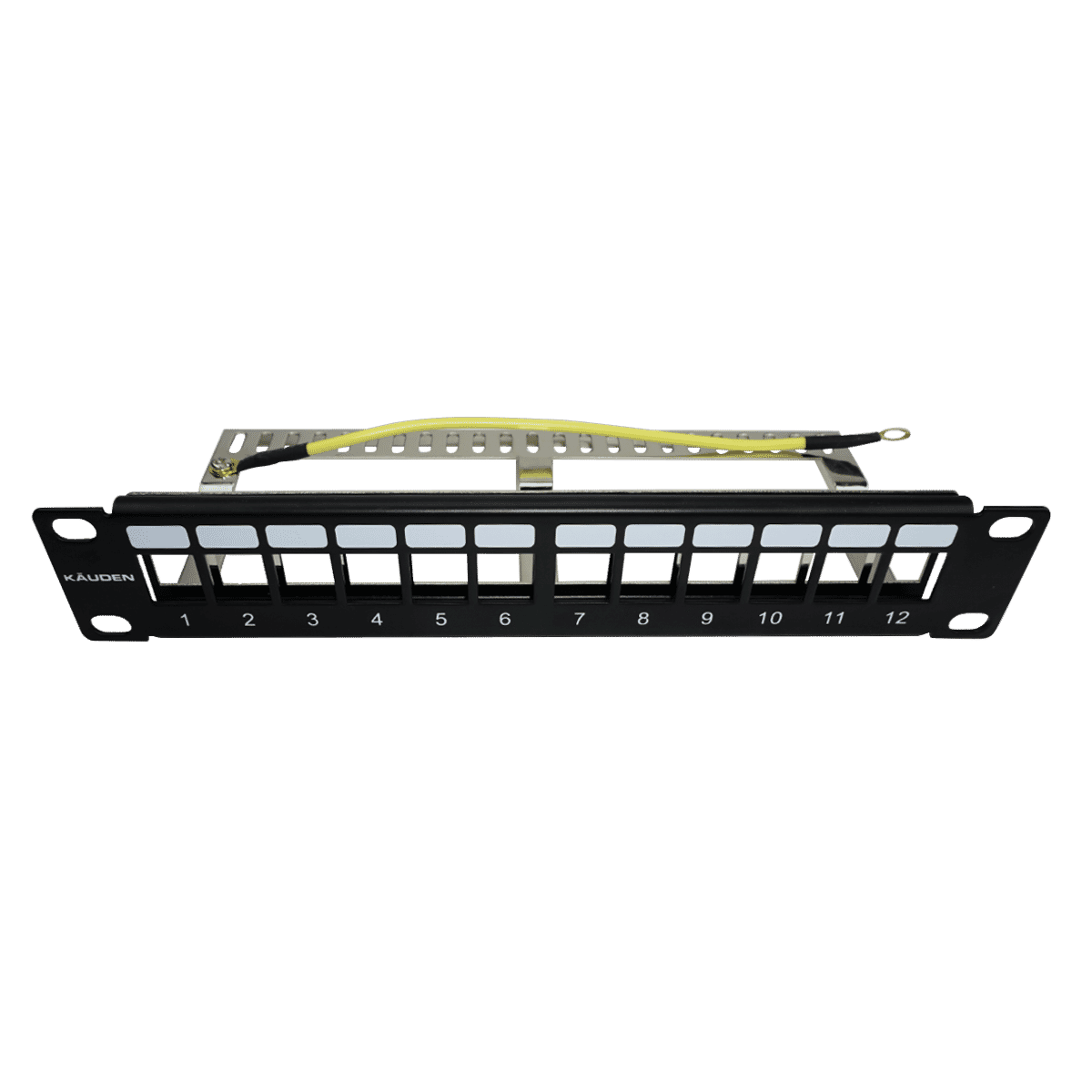 Rackmount Pc Soho Kauden 10-Inch SOHO 1U Rack Mount 12-Port Empty Keystone Panel with ...