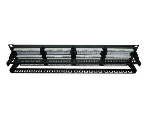 2U 19-Inch 48-Port Cat 6 UTP RJ45 Patch Panel