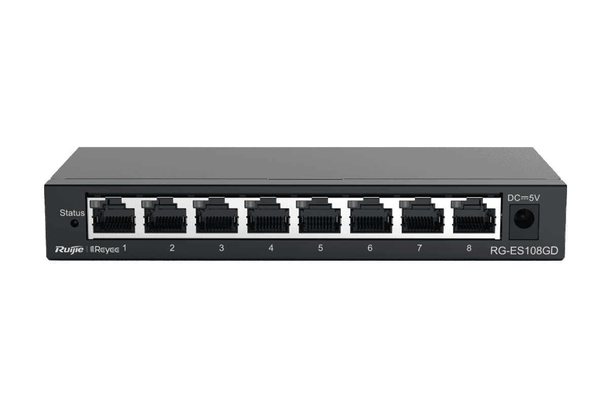Ruijie RG-ES108GD Reyee 8-port 10/100/1000Mbps Unmanaged Non-PoE Switch