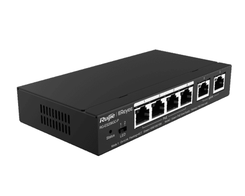 Ruijie RG-ES206GC-P Reyee 6-Port Gigabit Smart Cloud Mananged 54W PoE+ Switch