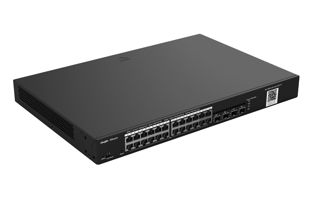 Ruijie RG-NBS3100-24GT4SFP-P Reyee 28-Port Gigabit L2 Managed 370W PoE+ Switch