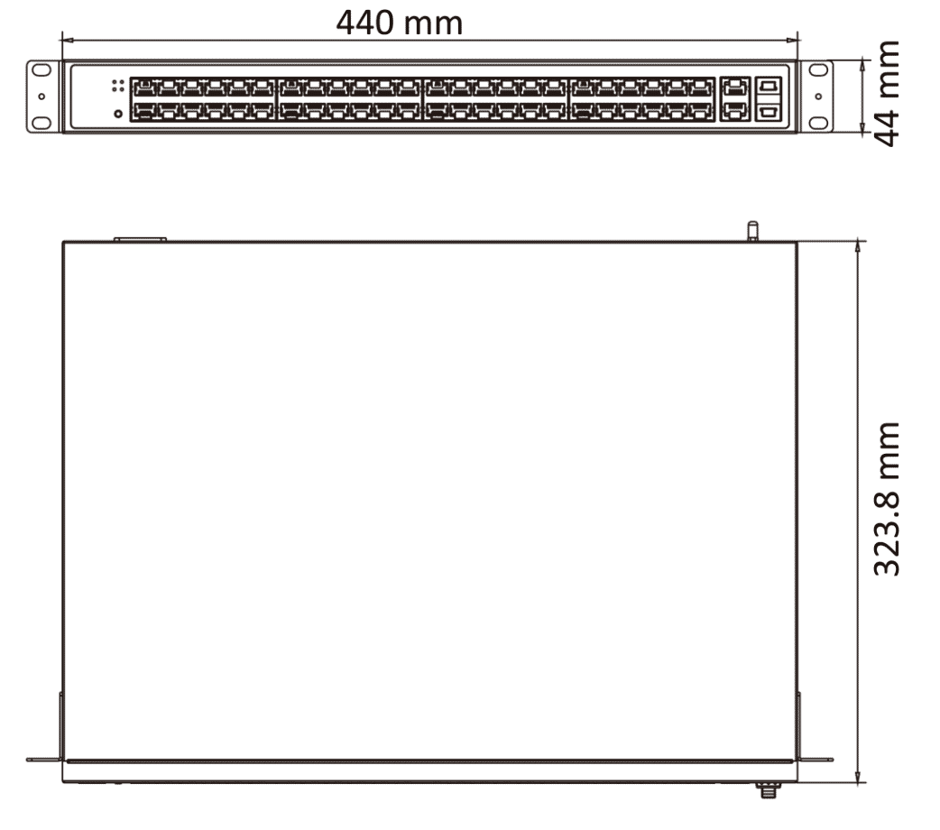 Hikvision DS-3E1552P-SI 48 Port Gigabit Smart 30W PoE+ Switch 2x SFP (Max 470W)