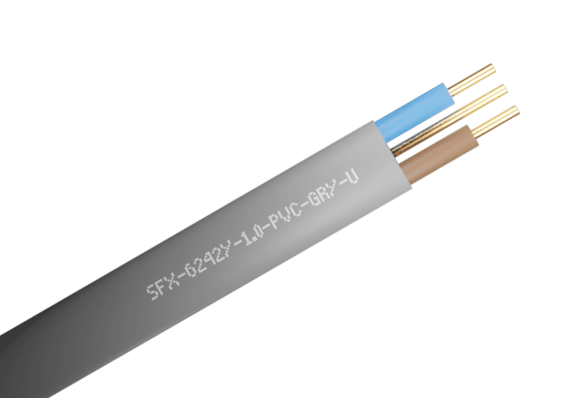 Twin and Earth Rigid PVC Main Cable 6242Y