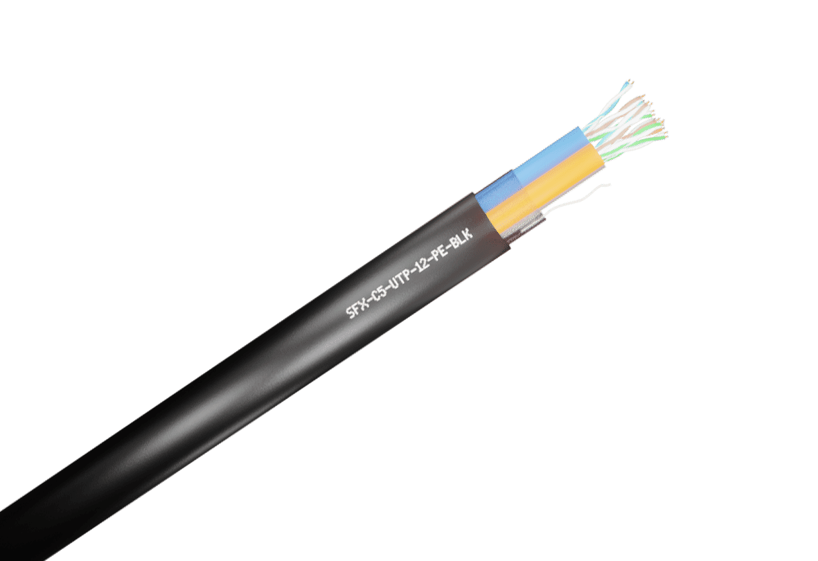 Cat5e UTP PE 12 Pair External Duct Grade Network Cable (Per 100m)