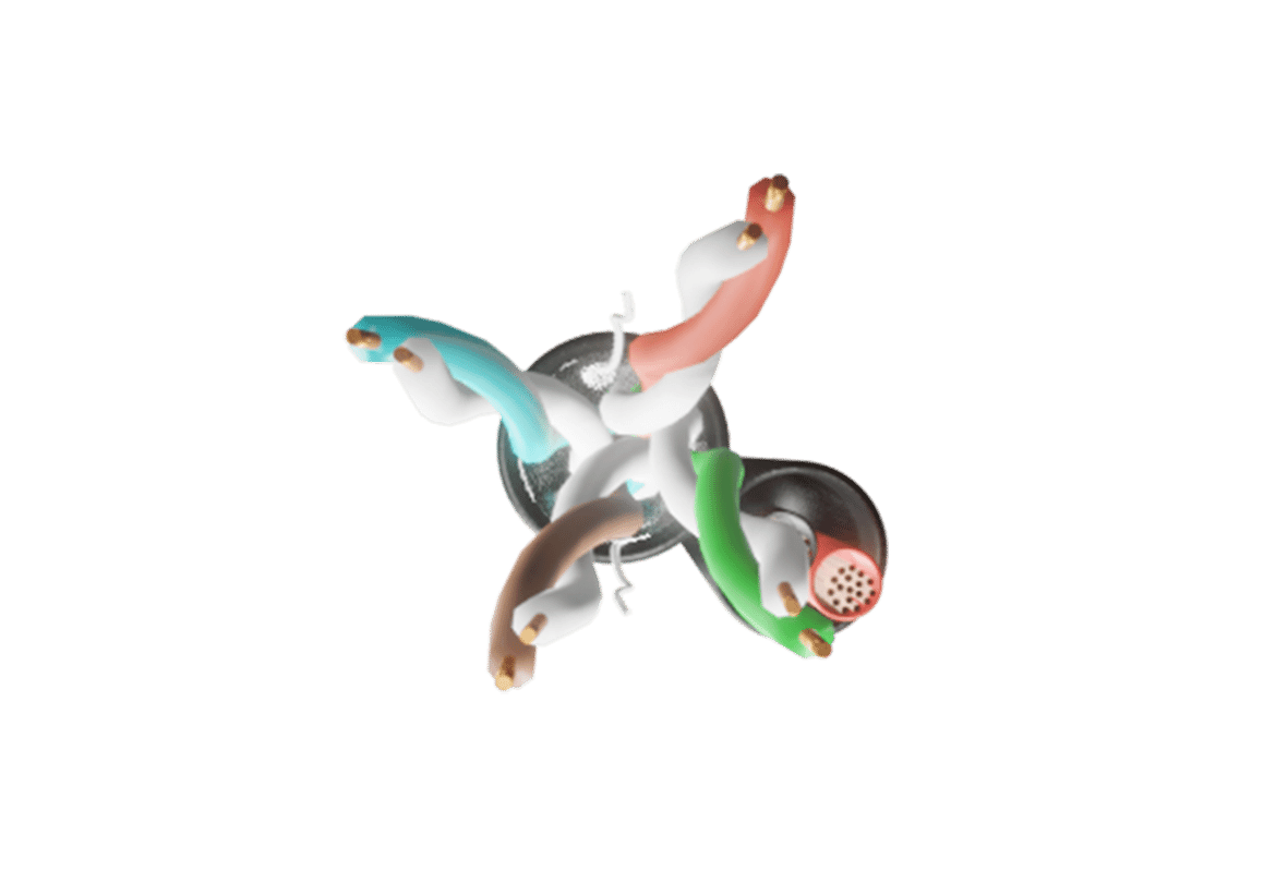 Category 5e PE External Duct Grade Shotgun with 0.5mm Power 100m