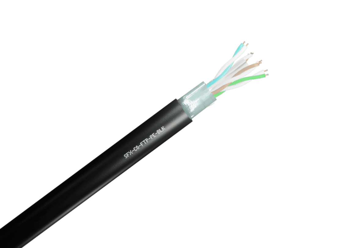 Cat 6 FTP PE Shielded External Duct Grade Network Cable