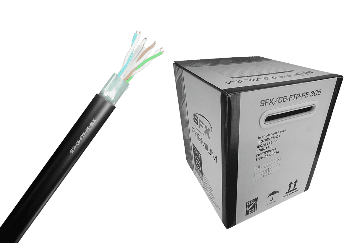 Cat 6 FTP PE Shielded External Duct Grade Network Cable Connectec.uk