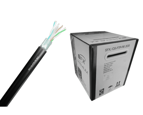 Cat 6 FTP PE Shielded External Duct Grade Network Cable