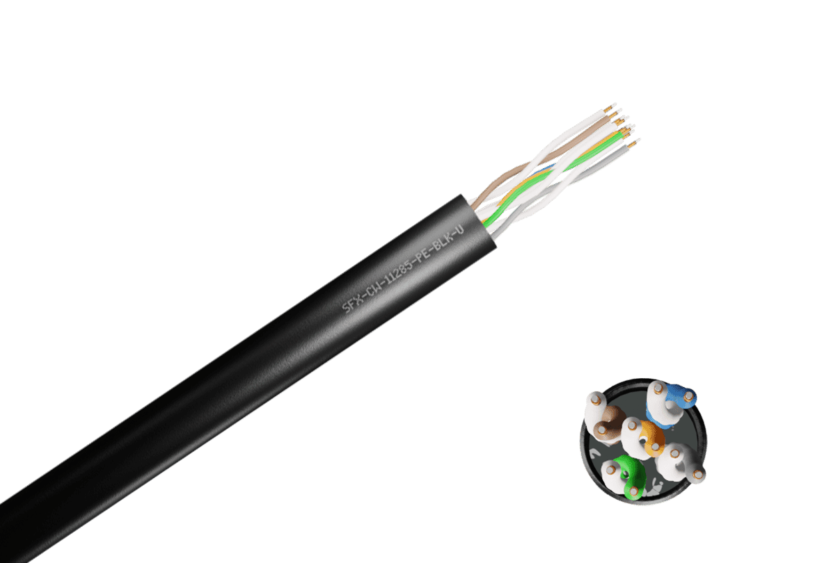 CW1128 Premium Telephone Cable 5 Pair PE 0.5mm 50m