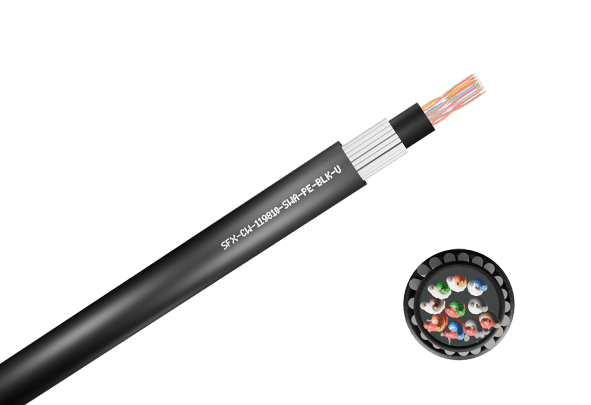 CW1198 Armoured Telephone Cable 10 Pair SWA 0.5mm 50m