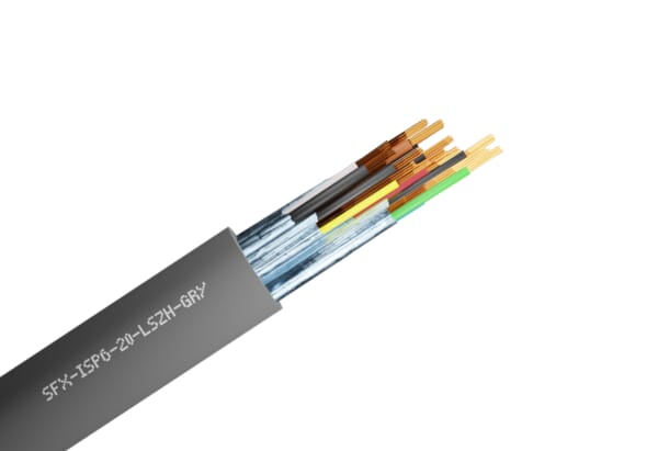 Screened 4 Core Belden Equivalent (8723) LSF Grey 200m