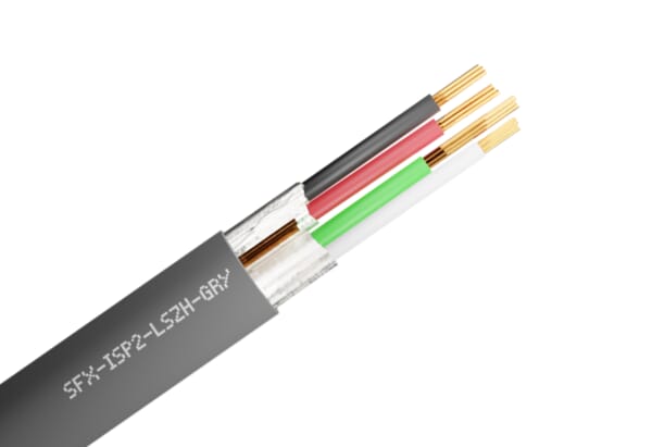 Screened 4 Core Belden Equivalent (8723) LSZH Grey