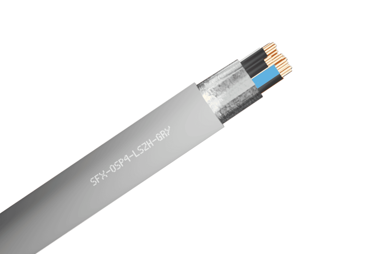 Screened 8 Core Belden Equivalent (9504) LSZH Grey 100m