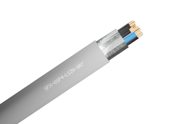 Screened 8 Core Belden Equivalent (9504) LSZH Grey 100m