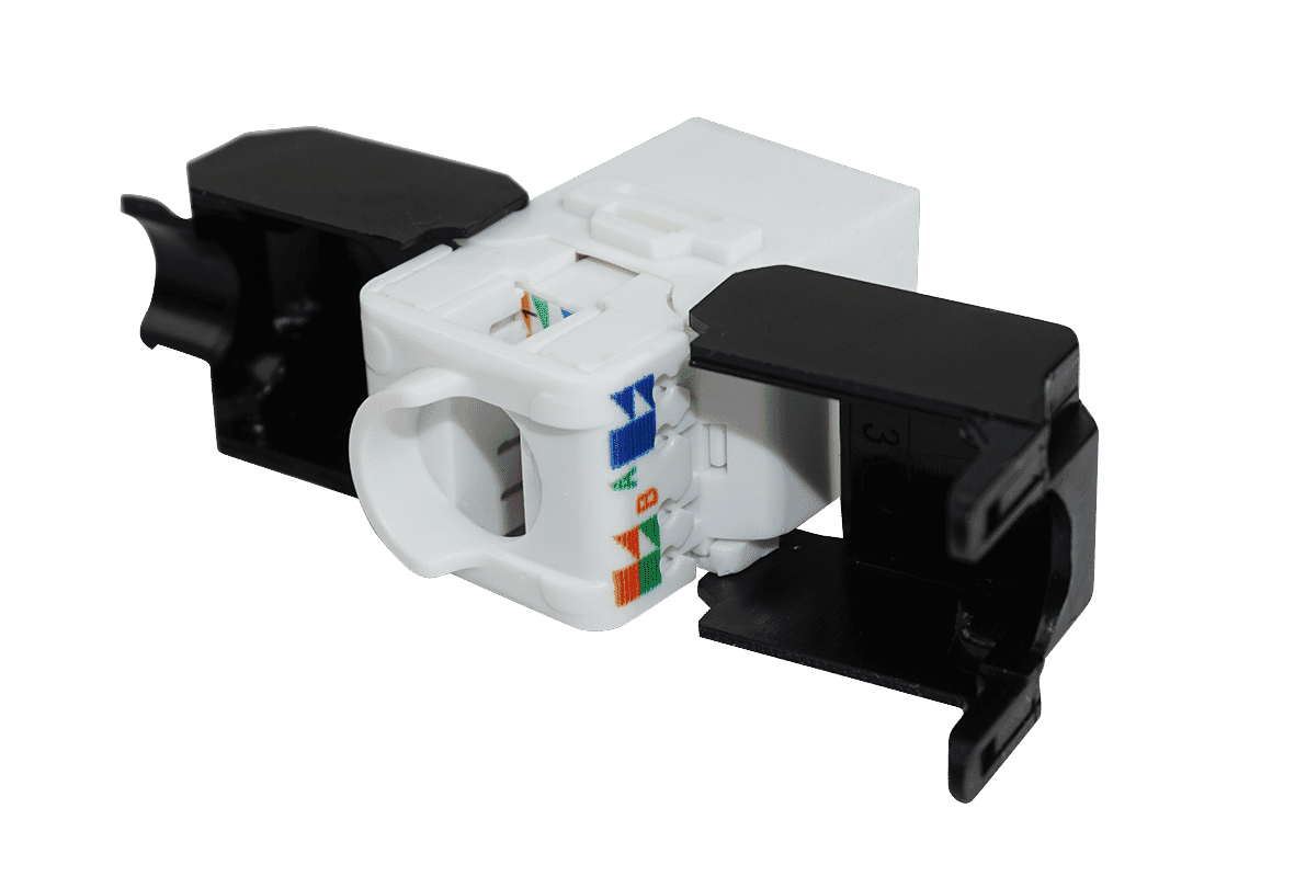 Cat 6 ToolLess Keystone Module IDC White