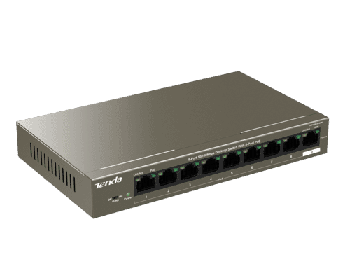 Tenda TEF1109P 9 Port 100Mbps 63W PoE Ethernet Switch