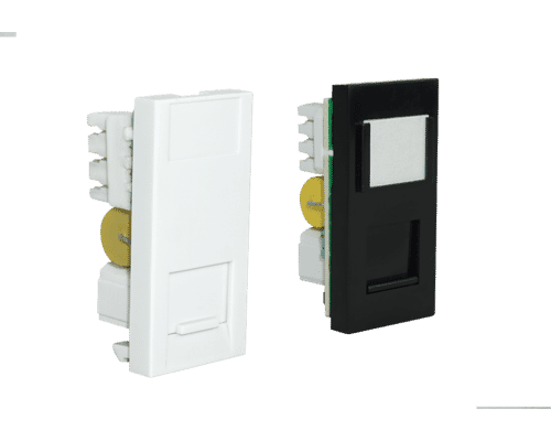 UK Telephone Socket Euro Modules Black or White