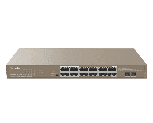 Tenda TEG1126P-24-410W 24-Port Gigiabit 802.3at 30W (Max 370W) PoE Switch