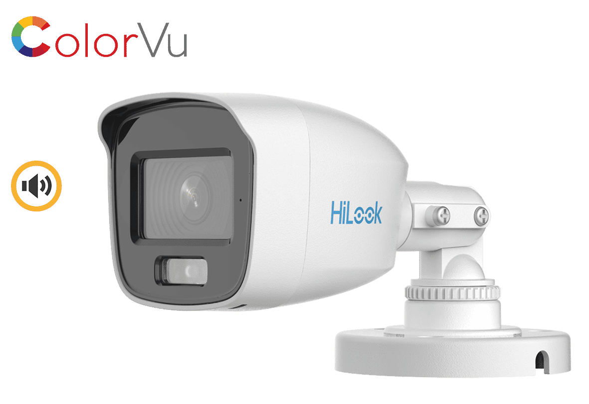 HiLook THC-B129-MS 2MP TVI Colorvu Bullet Camera with Built-in Mic