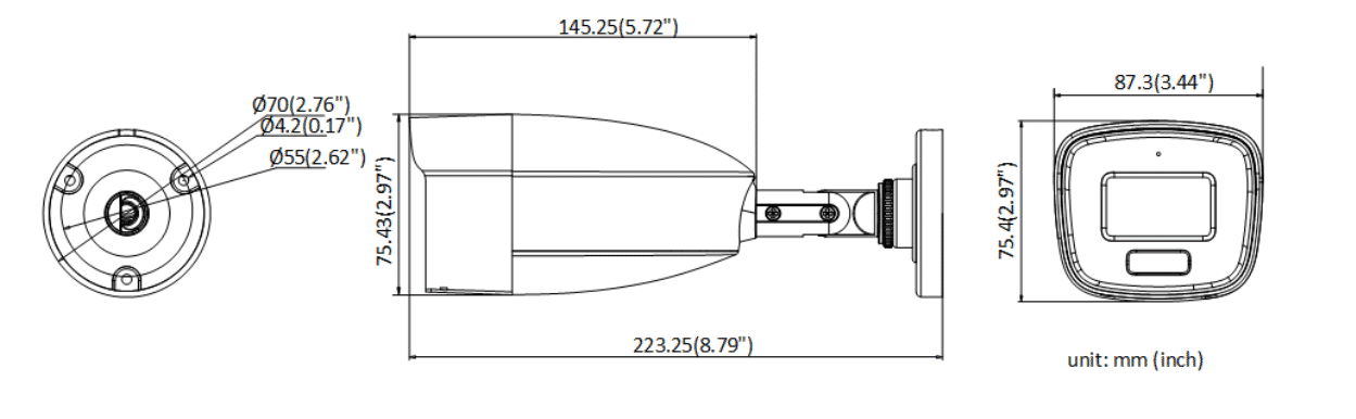 HiLook THC-B259-MS 5MP TVI ColorVu Bullet with Audio 2.8mm