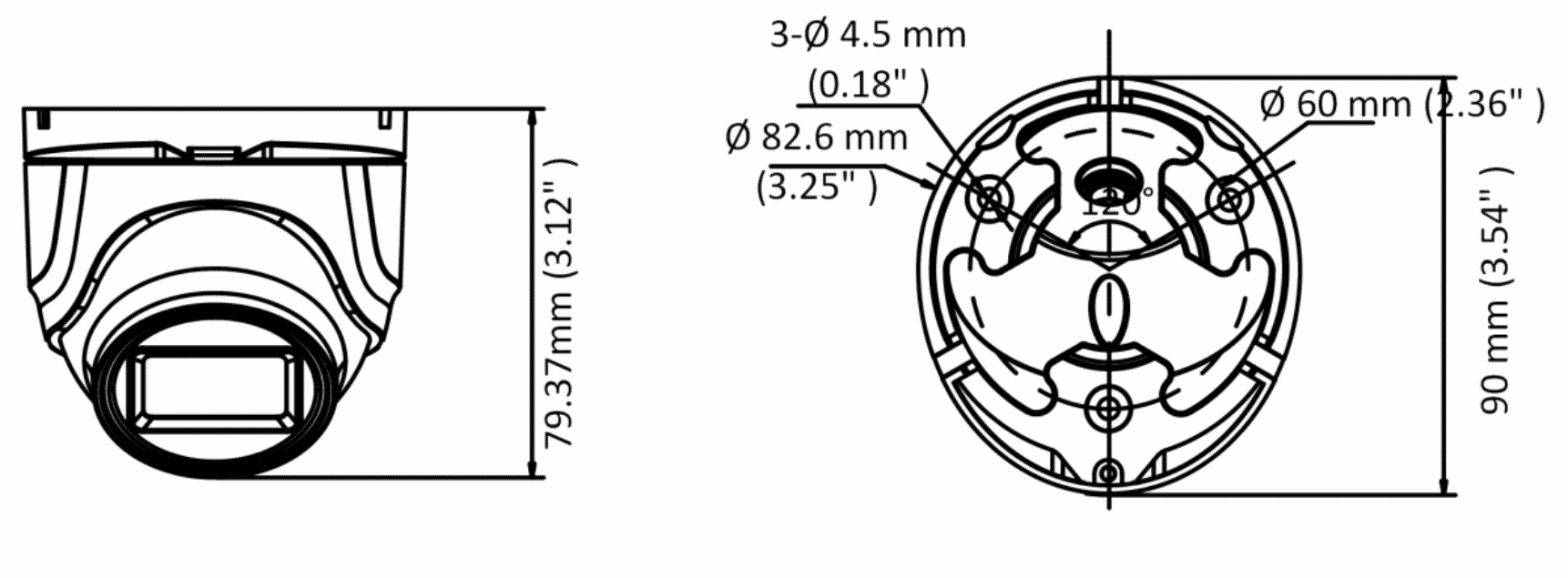 HiLook THC-T180-M 8MP 4K TVI Mini Turret 2.8mm