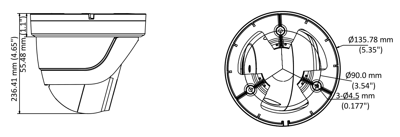 HiLook THC-T350-Z 5MP TVI Turret Camera 2.8-12mm MFZ