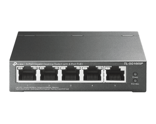 TP-LINK TL-SG1005P 5-Port (4-Port PoE) Gigabit Unmanaged Desktop Switch